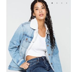 Denim jacket lined Sherpa